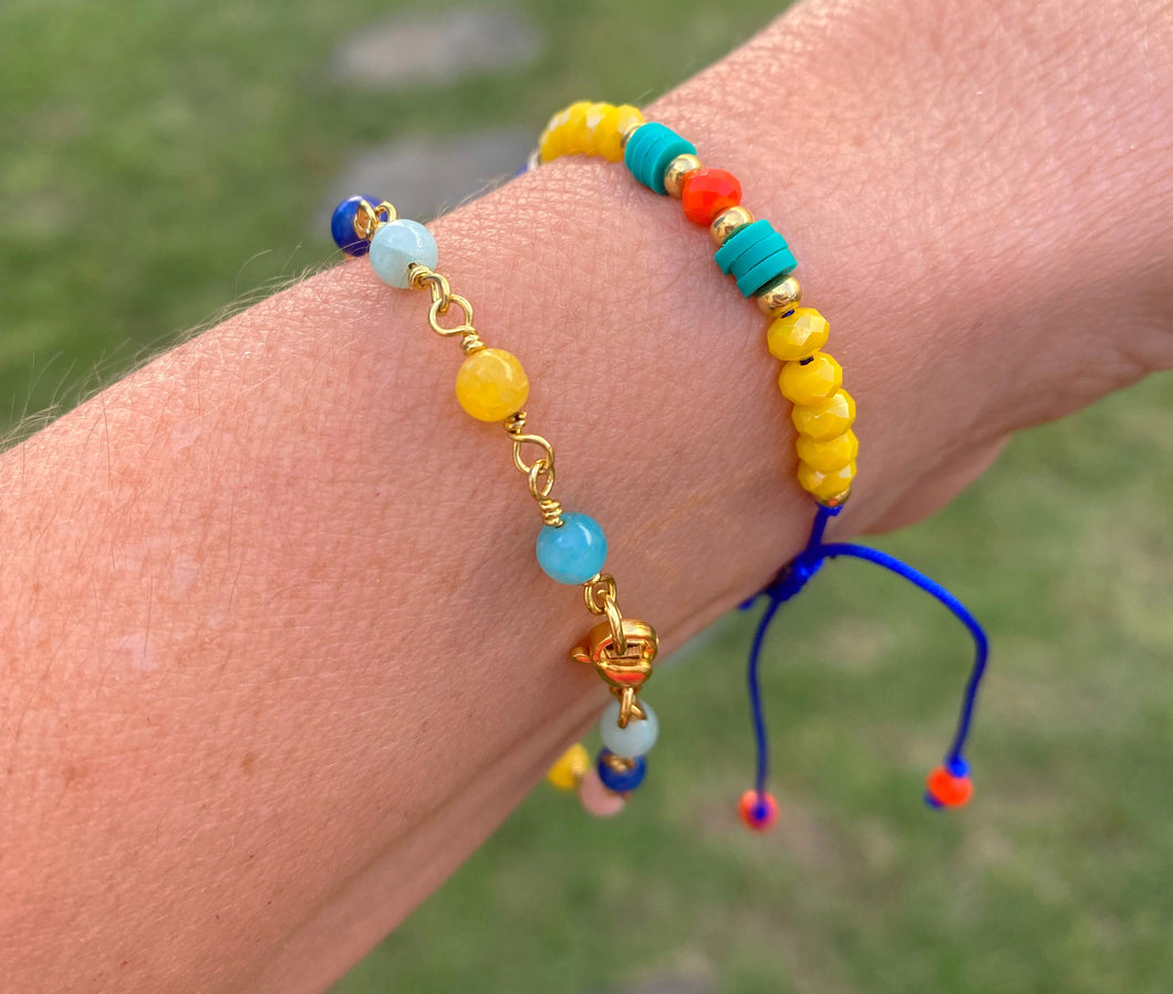 Yellow Bracelets Set