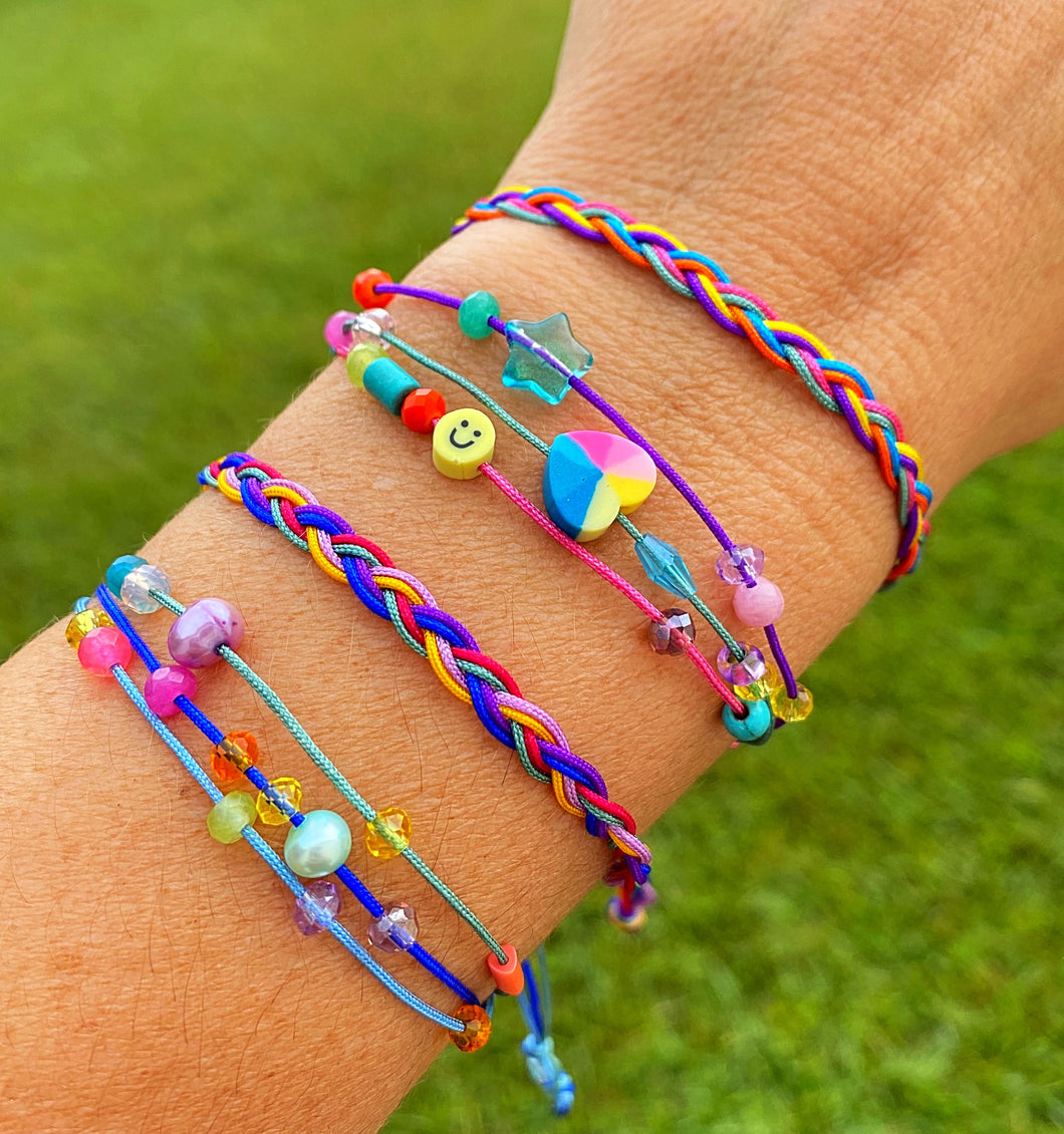 Bright Color Bracelets Set